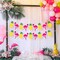 Felt Pineapple Flamingo Garland - 10 Feet, Pre-Strung | Flamingo Banner for Flamingo Party Decorations | Pineapple Decor for Luau Party Decorations | Pineapple Garland, Flamingo Decorations